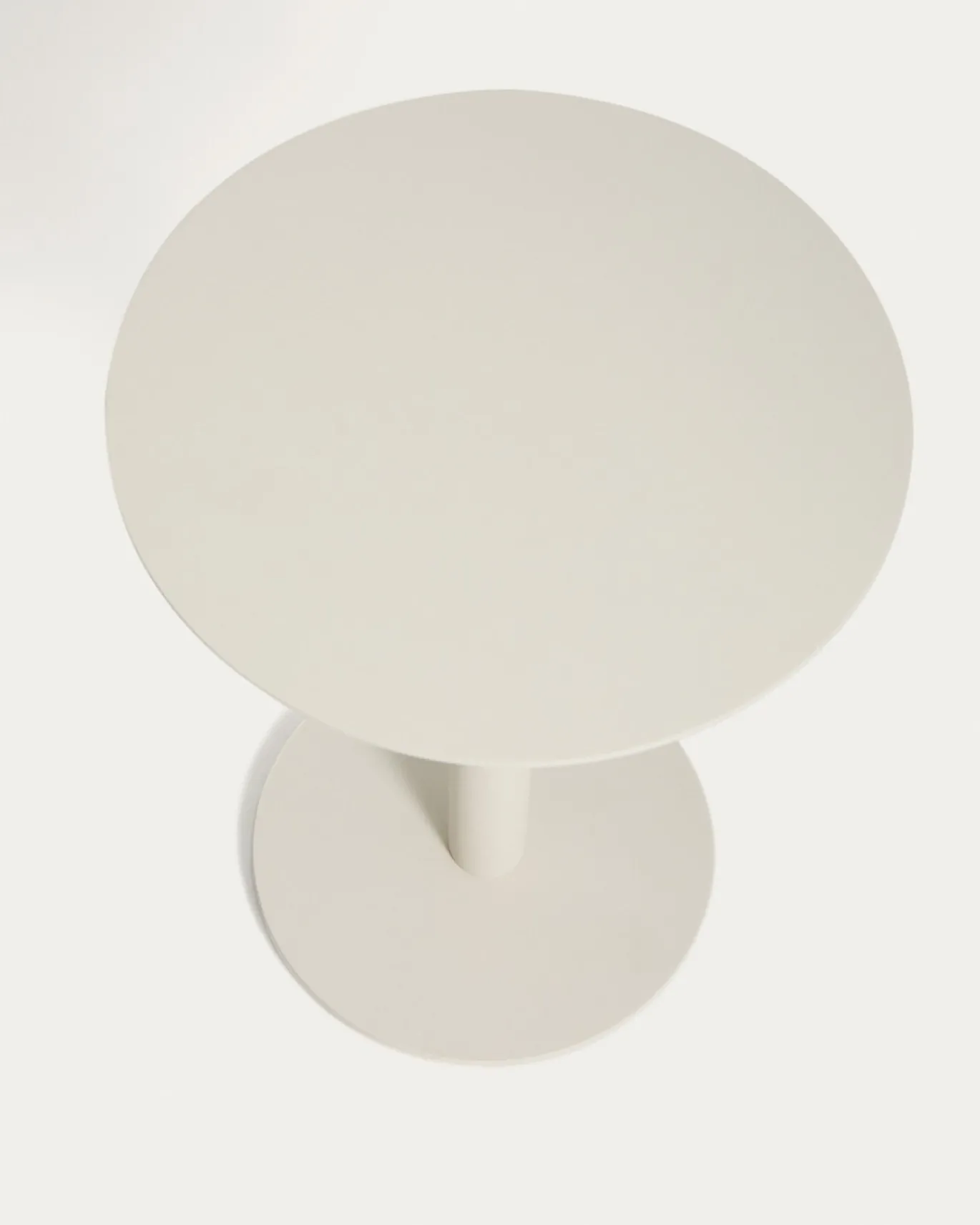 Kave Home Bijzettafel Asinara Aluminium Taupe Ø40cm