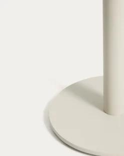 Kave Home Bijzettafel Asinara Aluminium Taupe Ø40cm
