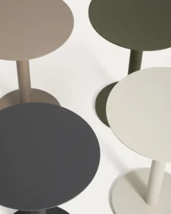 Kave Home Bijzettafel Asinara Aluminium Grafiet Ø40cm