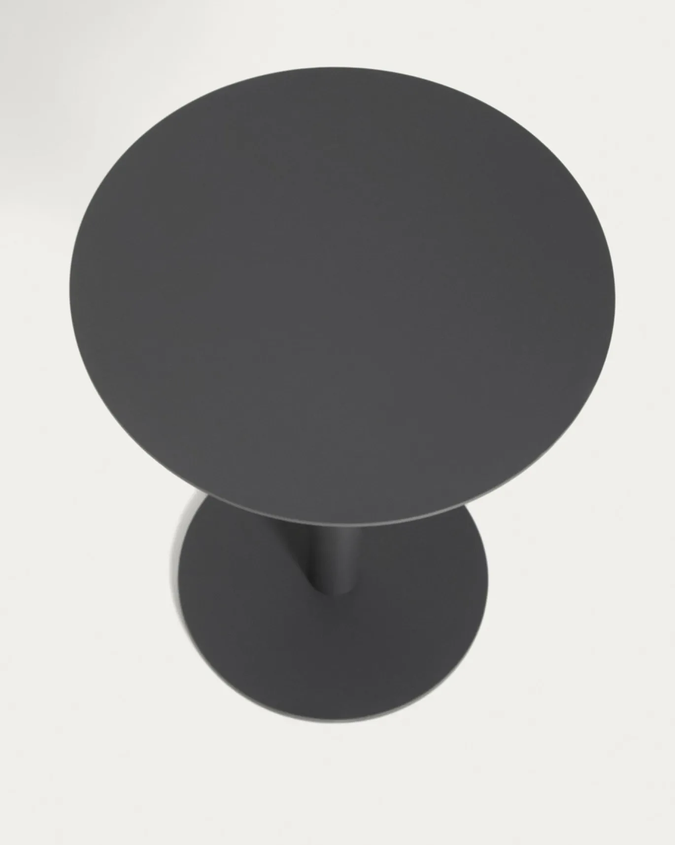 Kave Home Bijzettafel Asinara Aluminium Grafiet Ø40cm