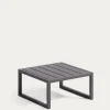 Kave Home Bijzettafel Comova Outdoor Zwart Aluminium 60x60cm