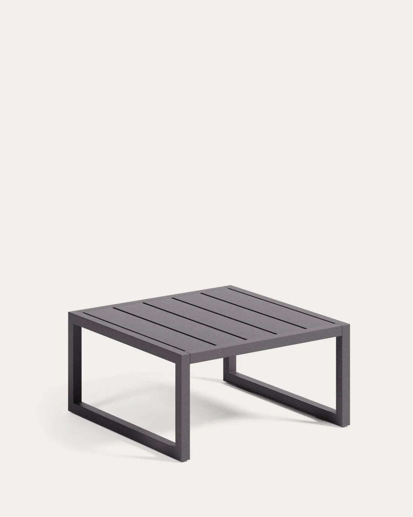 Kave Home Bijzettafel Comova Outdoor Zwart Aluminium 60x60cm
