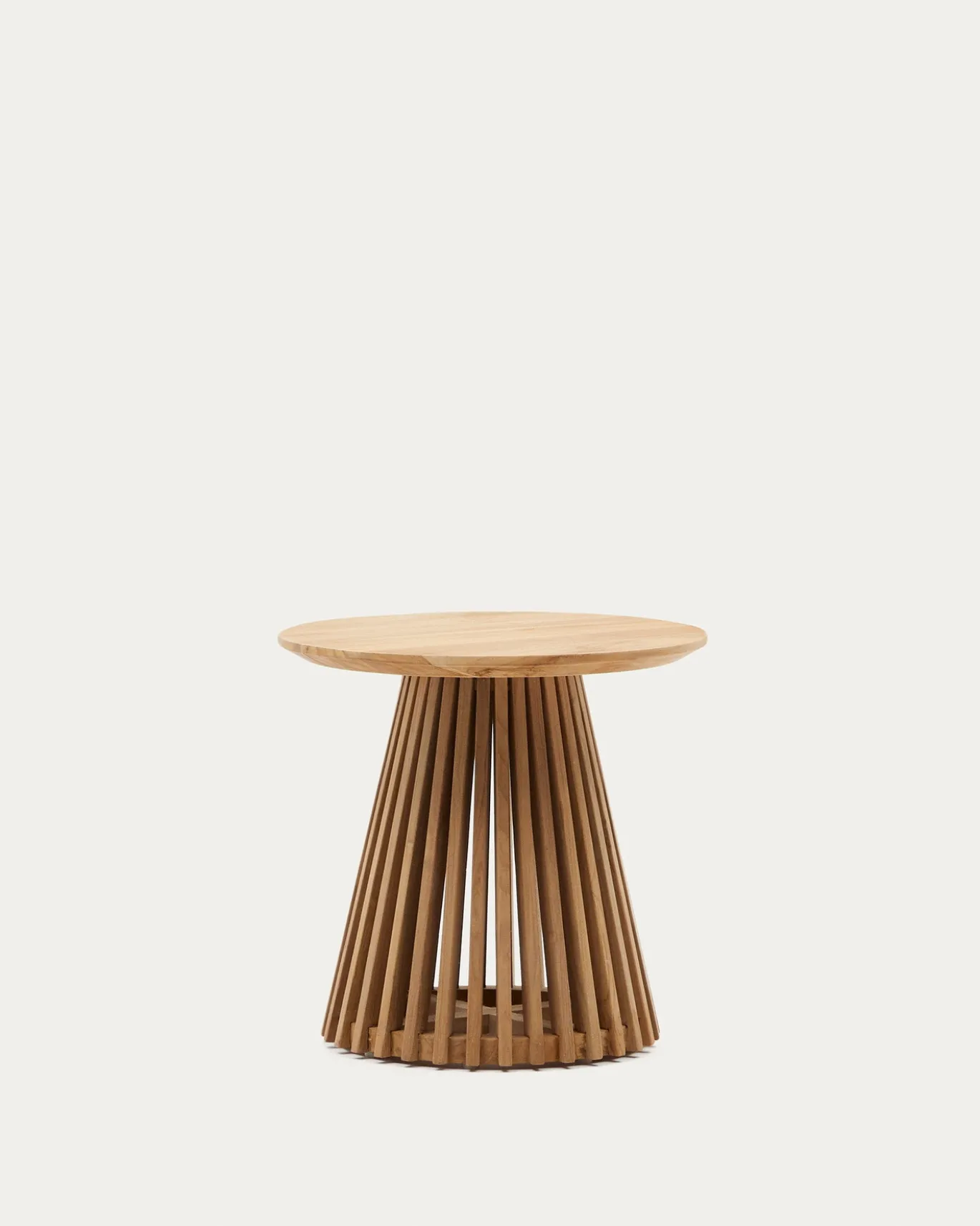Kave Home Bijzettafel Jeanette Teak Ø50cm