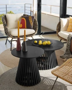 Kave Home Bijzettafel Jeanette Ø50cm Zwart