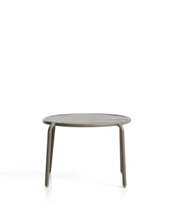 Kave Home Bijzettafel Joncols Outdoor Aluminium Taupe Ø60cm