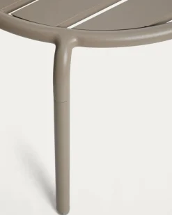 Kave Home Bijzettafel Joncols Outdoor Aluminium Taupe Ø60cm