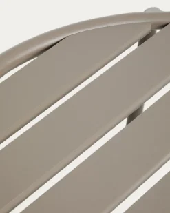 Kave Home Bijzettafel Joncols Outdoor Aluminium Taupe Ø60cm