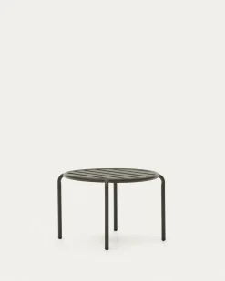 Kave Home Bijzettafel Joncols Outdoor Aluminium Groen Ø60cm
