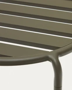 Kave Home Bijzettafel Joncols Outdoor Aluminium Groen Ø60cm
