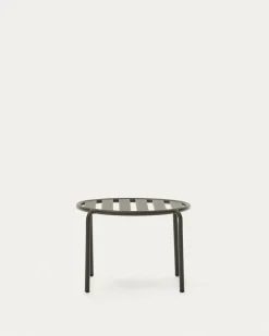 Kave Home Bijzettafel Joncols Outdoor Aluminium Groen Ø60cm