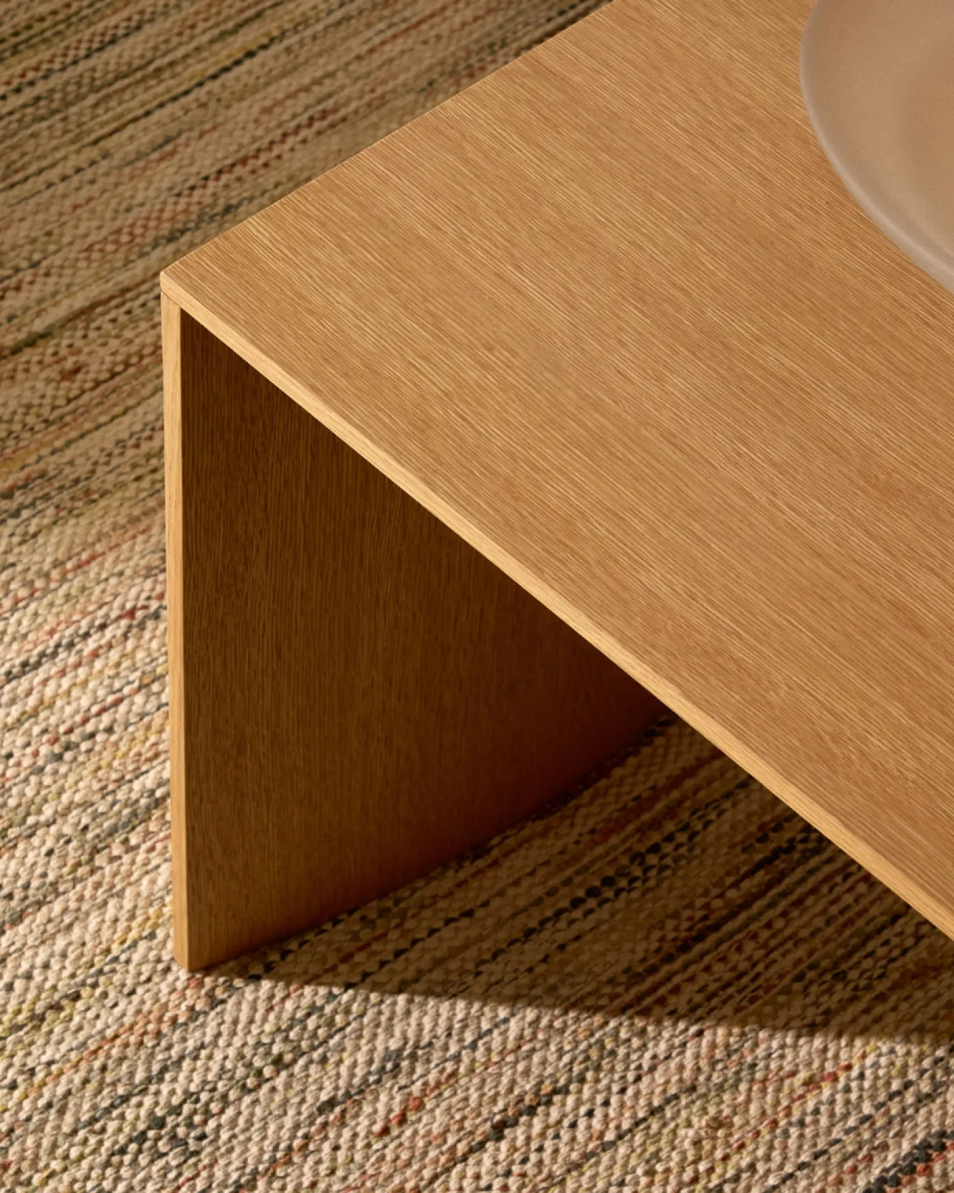 Kave Home Bijzettafel Litto Natuurlijk Afgewerkt Eikenfineer 55x40cm