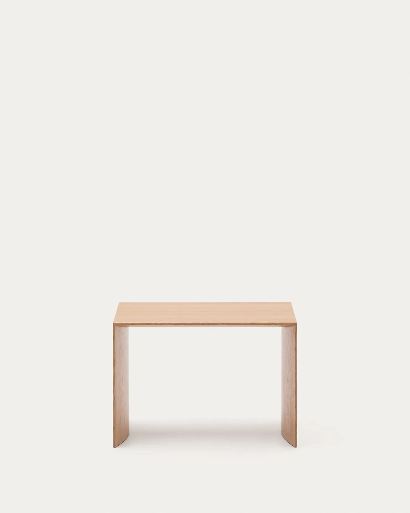 Kave Home Bijzettafel Litto Natuurlijk Afgewerkt Eikenfineer 55x40cm