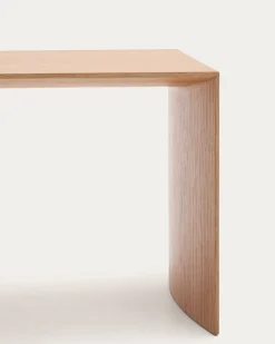Kave Home Bijzettafel Litto Natuurlijk Afgewerkt Eikenfineer 55x40cm