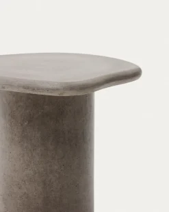 Kave Home Bijzettafel Macarella Grijs Cement 48x47cm