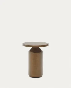Kave Home Bijzettafel Malya Koper Ø40cm