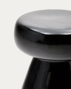 Kave Home Bijzettafel Manya Zwart Keramiek Ø38cm