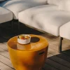 Kave Home Bijzettafel Mesquida Outdoor Keramiek Mosterdkleurig Ø45cm