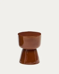 Kave Home Bijzettafel Mesquida Outdoor Keramiek Terracotta Ø35cm
