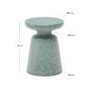 Kave Home Bijzettafel Mesquida Outdoor Groen Terrazzo Ø39cm