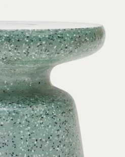 Kave Home Bijzettafel Mesquida Outdoor Groen Terrazzo Ø39cm