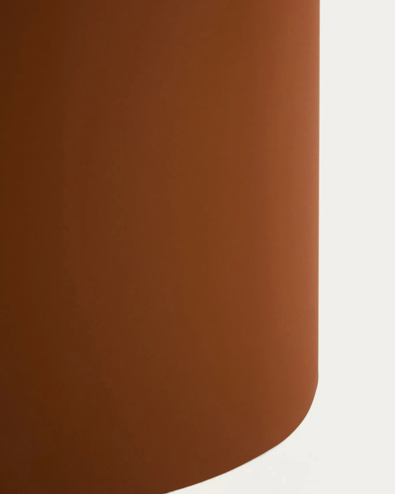 Kave Home Bijzettafel Olir Glas Metaal Bruin 48cm