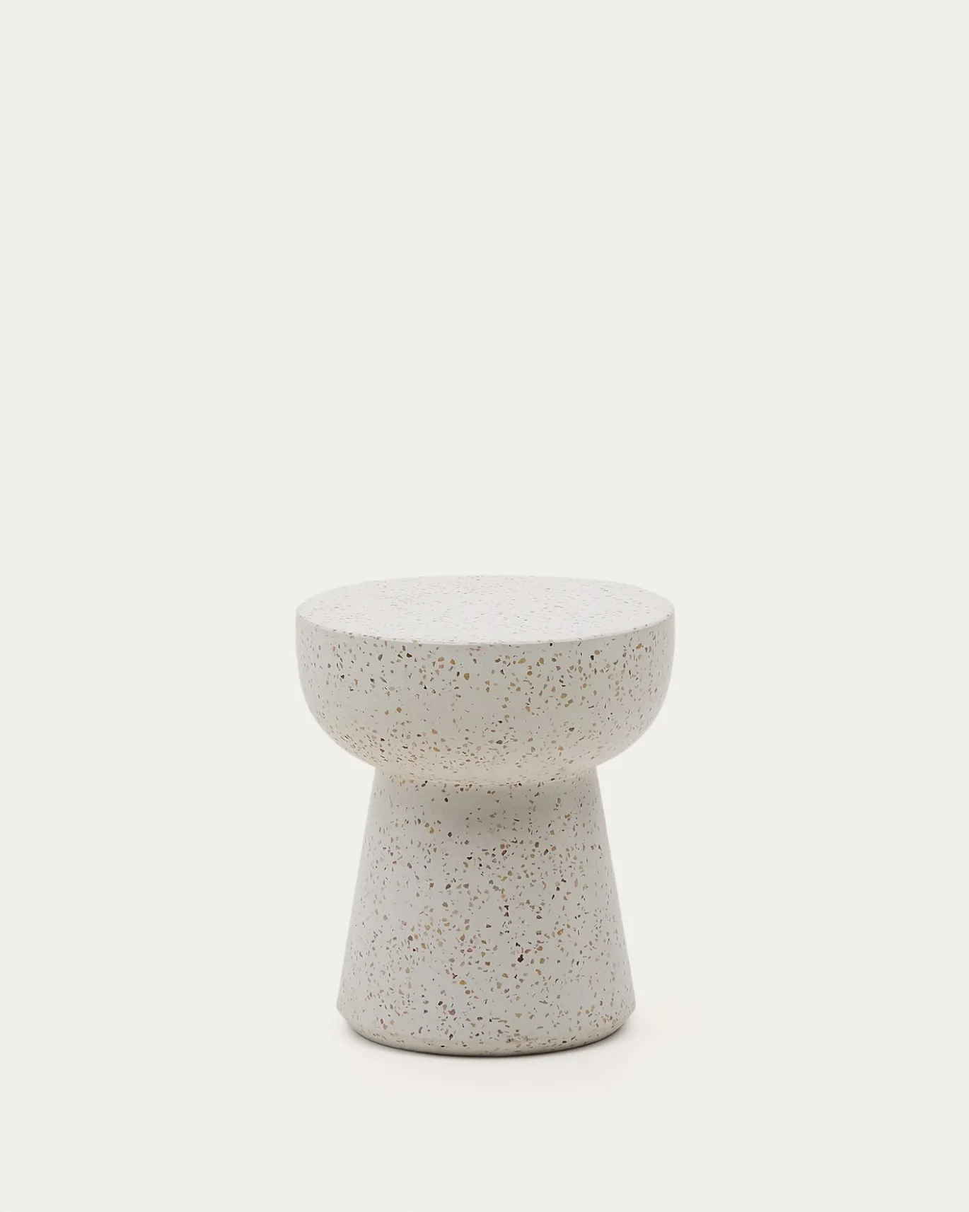 Kave Home Bijzettafel Pada Wit Terrazzo Ø40cm