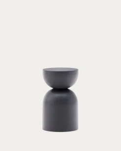 Kave Home Bijzettafel Rachell Metaal Grijs Geschilderd Ø30,5cm