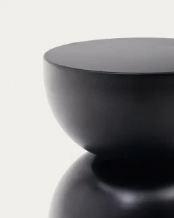 Kave Home Bijzettafel Rachell Zwart Ø30cm.