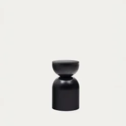 Kave Home Bijzettafel Rachell Zwart Ø30cm.