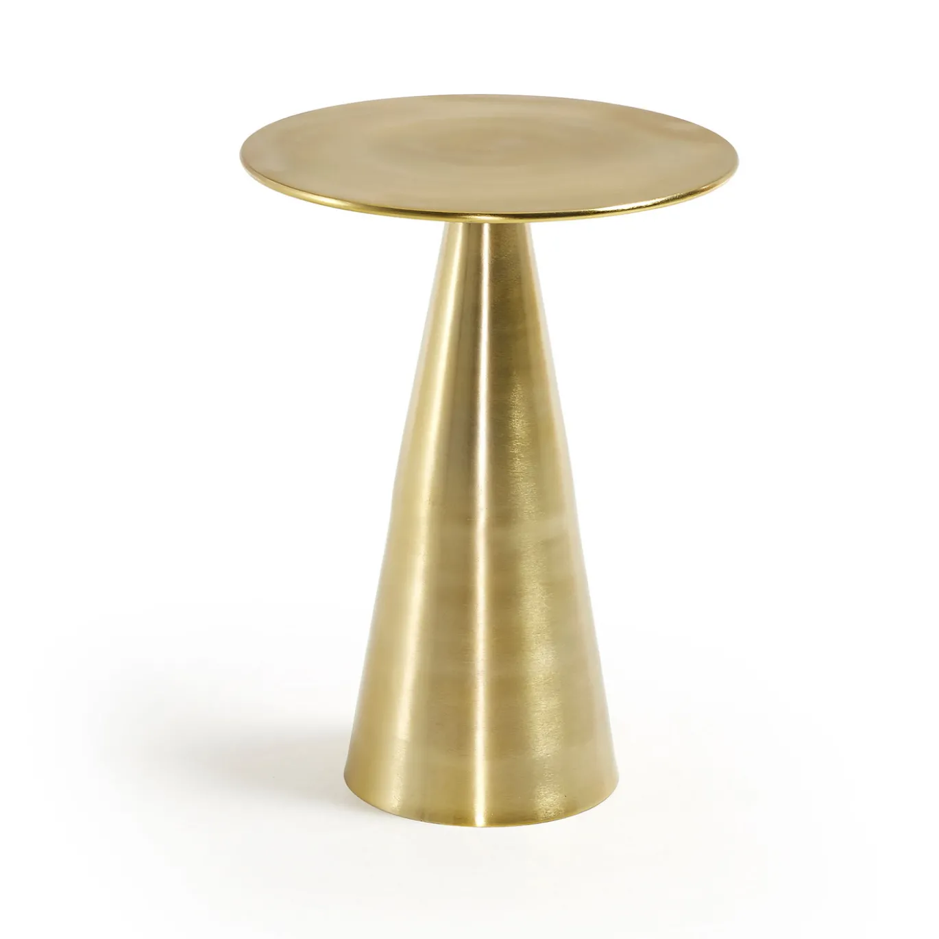 Kave Home Bijzettafel Rhet Goud Ø39cm
