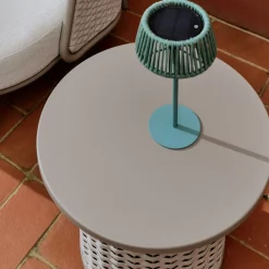 Kave Home Bijzettafel Sedalis Outdoor Taupe Ø50cm