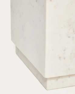 Kave Home Bijzettafel Sorein Marmer Wit 40cm