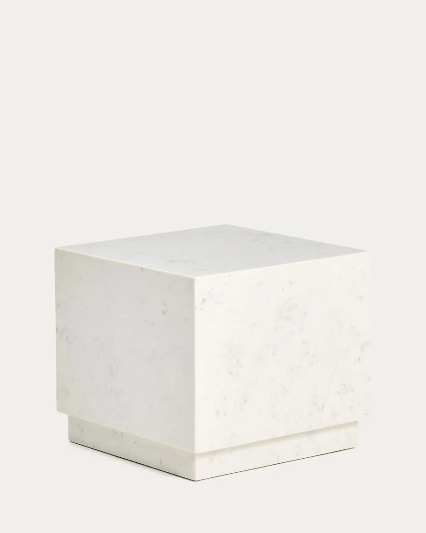 Kave Home Bijzettafel Sorein Marmer Wit 40cm