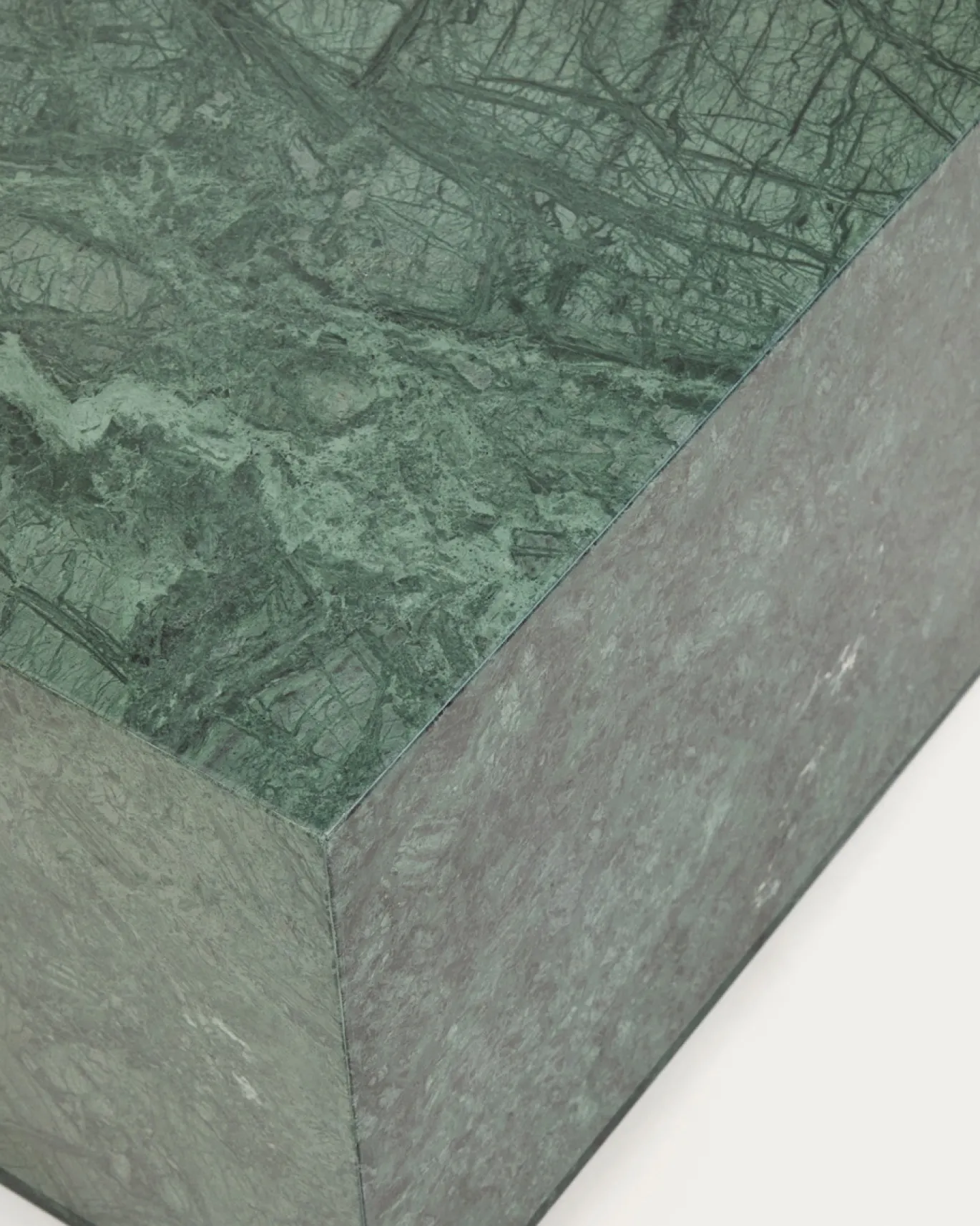 Kave Home Bijzettafel Sorein Groen Marmer 50x50cm
