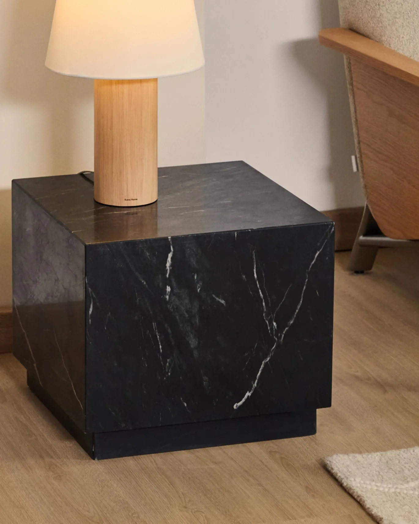 Kave Home Bijzettafel Sorein Marmer Zwart 50cm
