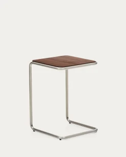 Kave Home Bijzettafel Tarsel Walnootfineer 42x60cm