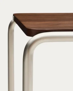 Kave Home Bijzettafel Tarsel Walnootfineer 42x60cm