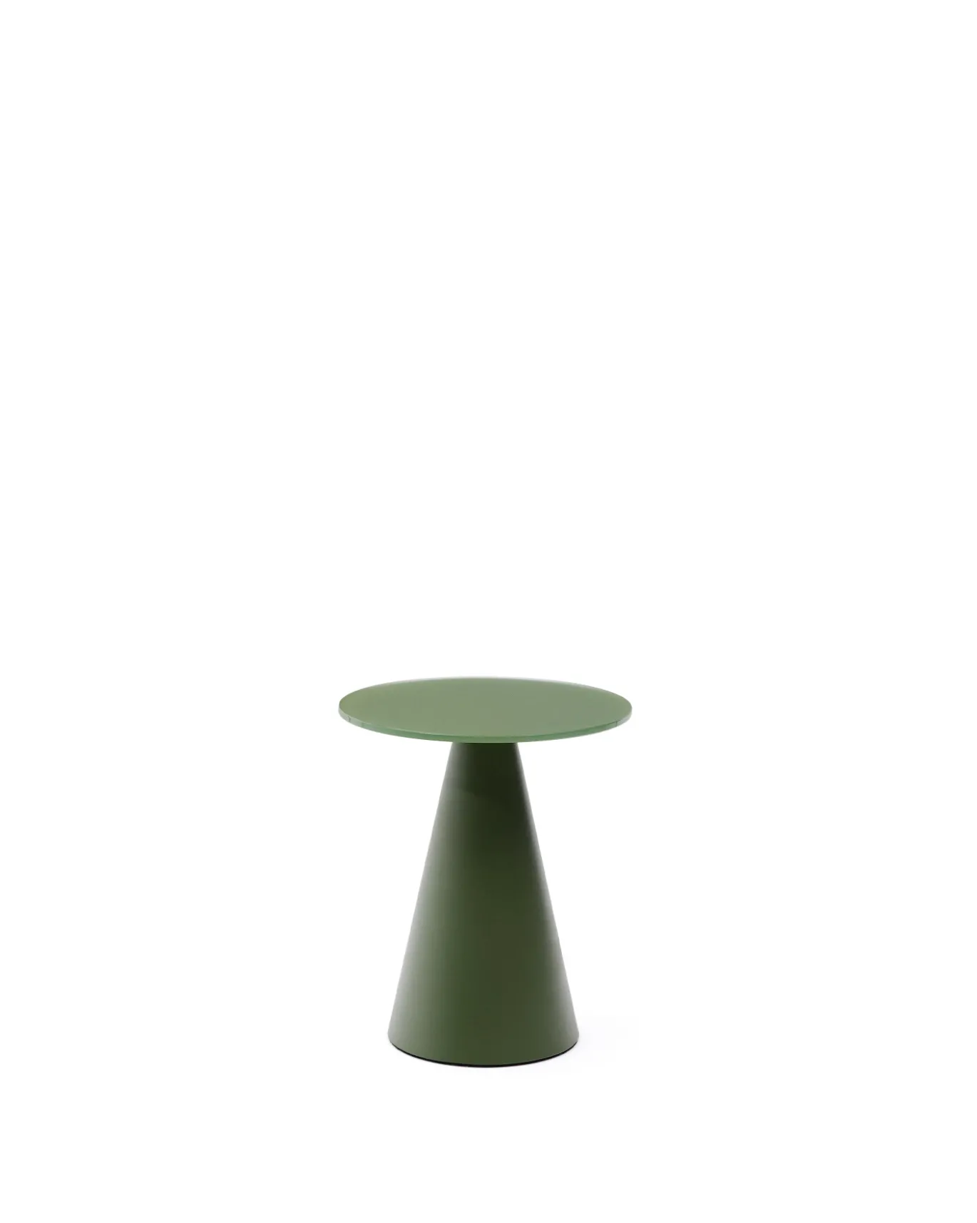 Kave Home Bijzettafel Wilshire Glas Groen Ø30cm