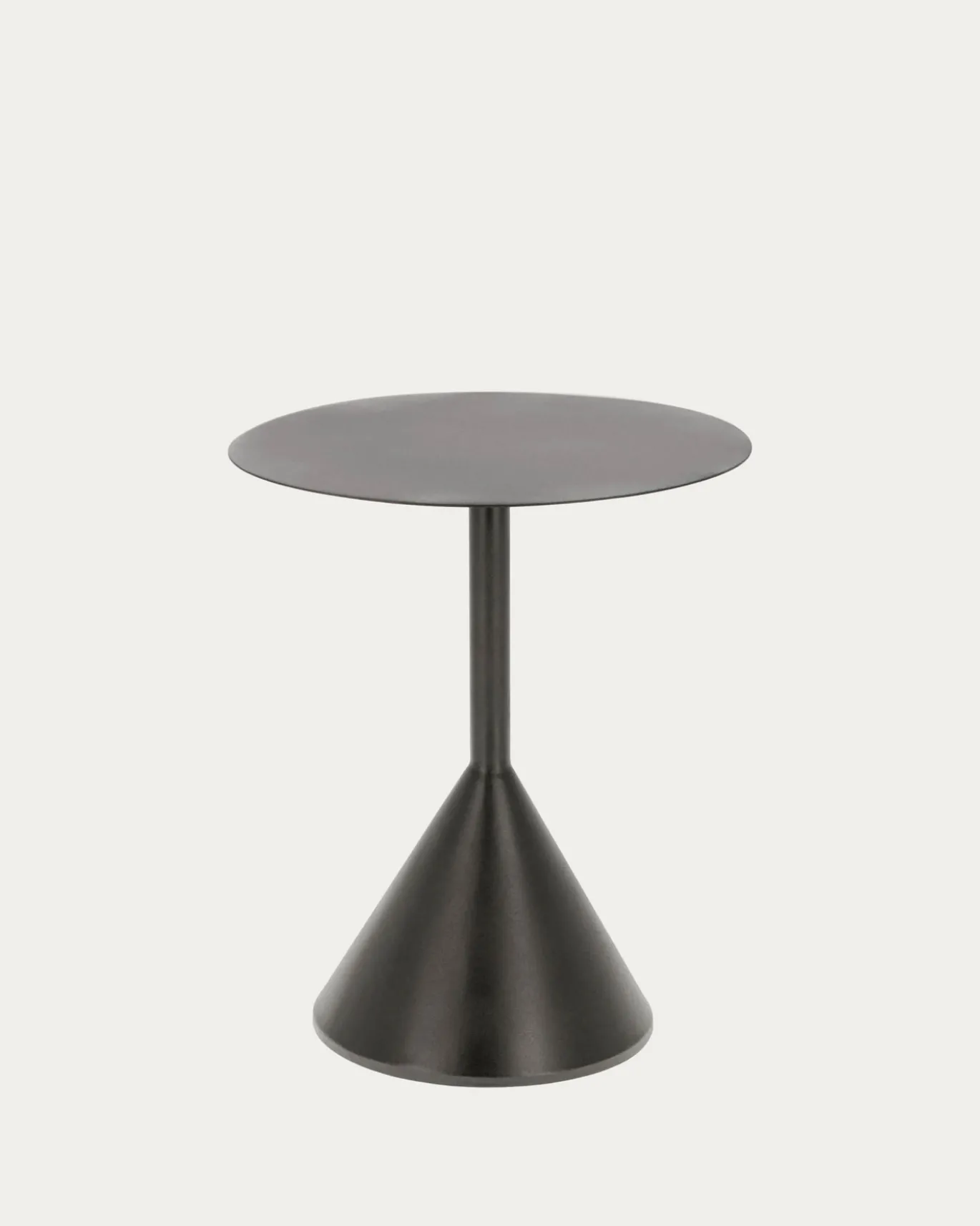 Kave Home Bijzettafel Yinan Ø48cm Zwart