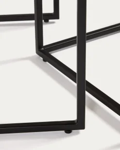 Kave Home Bijzettafel Yoana Set van 2 Naturel Eikenfineer