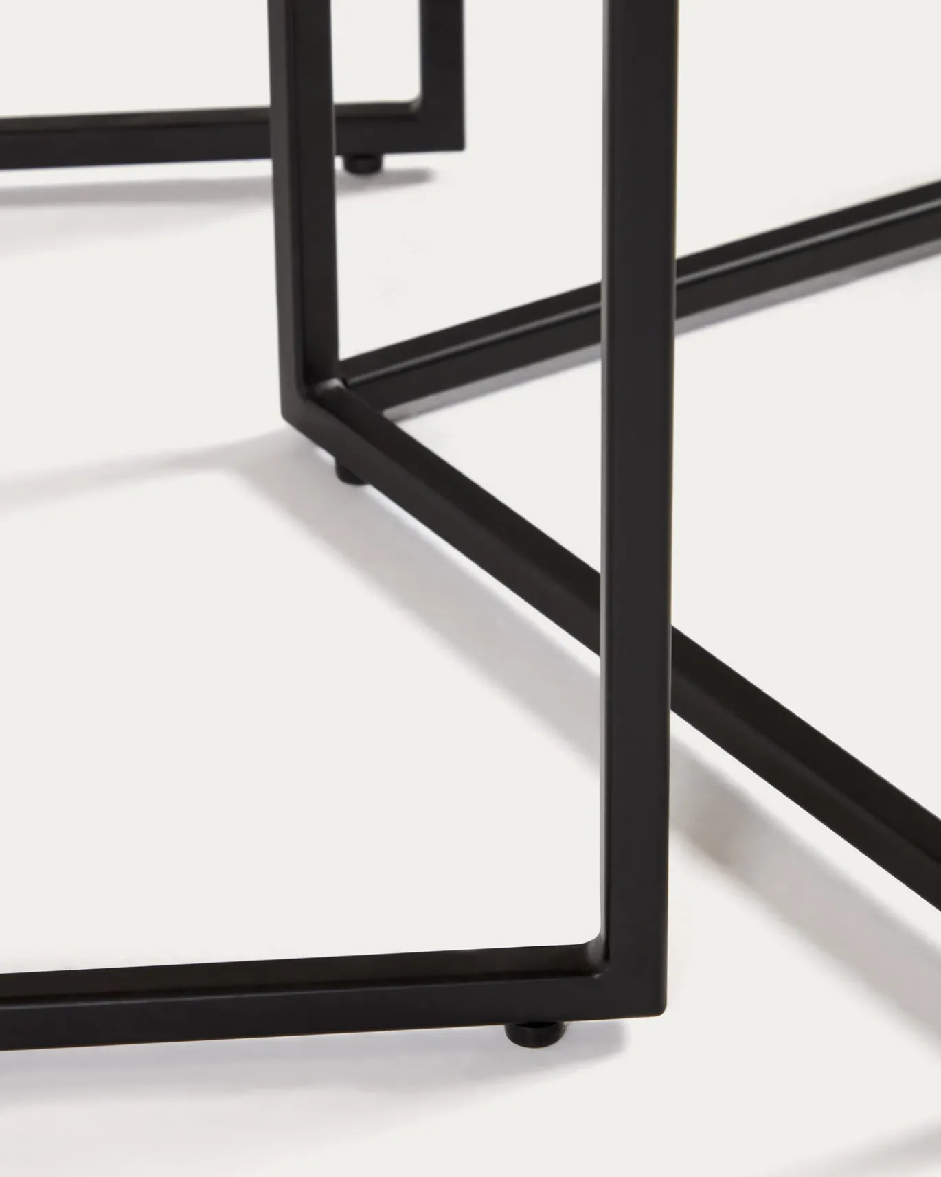 Kave Home Bijzettafel Yoana Set van 2 Naturel Eikenfineer