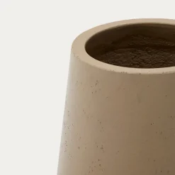 Kave Home Bloempot Calun Cement Beige Ø50cm