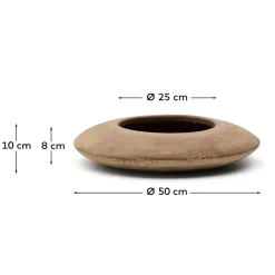 Kave Home Bloempot Rivor Terracotta Naturel Ø50cm
