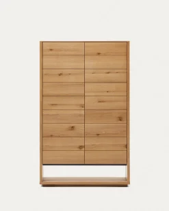 Kave Home Buffetkast Alguema Eikenfineer Naturel 100x163,5cm