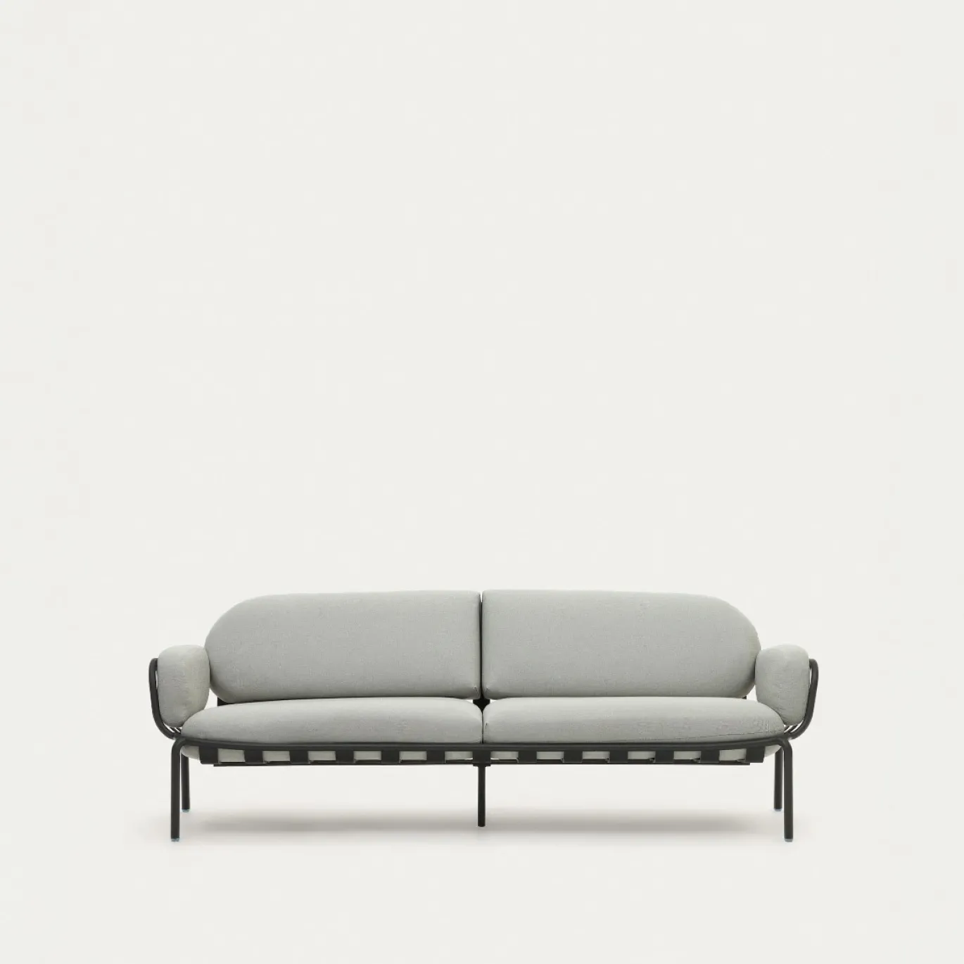 Kave Home Buitenbank Joncols 3-Zits Aluminium Grijs Gelakt 225cm