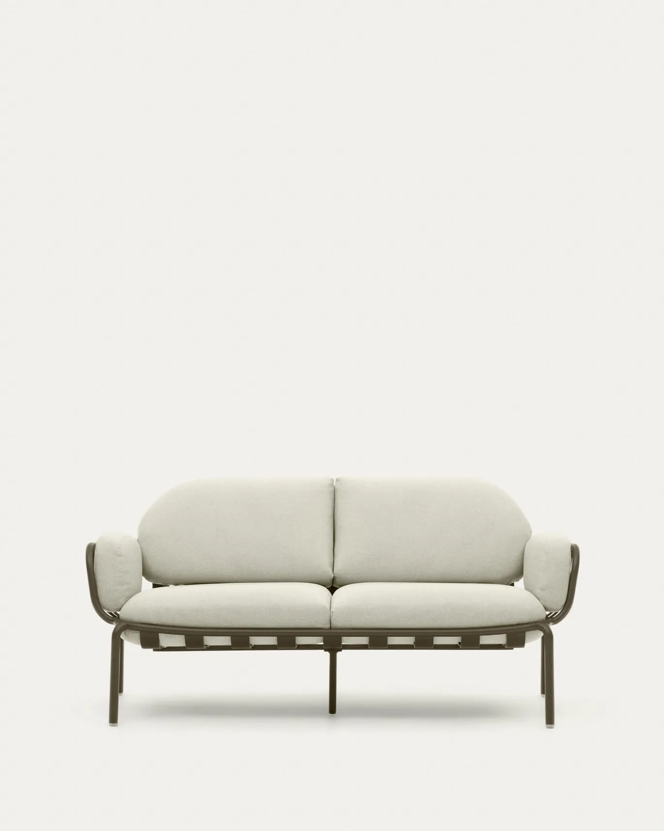 Kave Home Buitenbank Joncols 2-Zits Aluminium Groen Gelakt 164cm