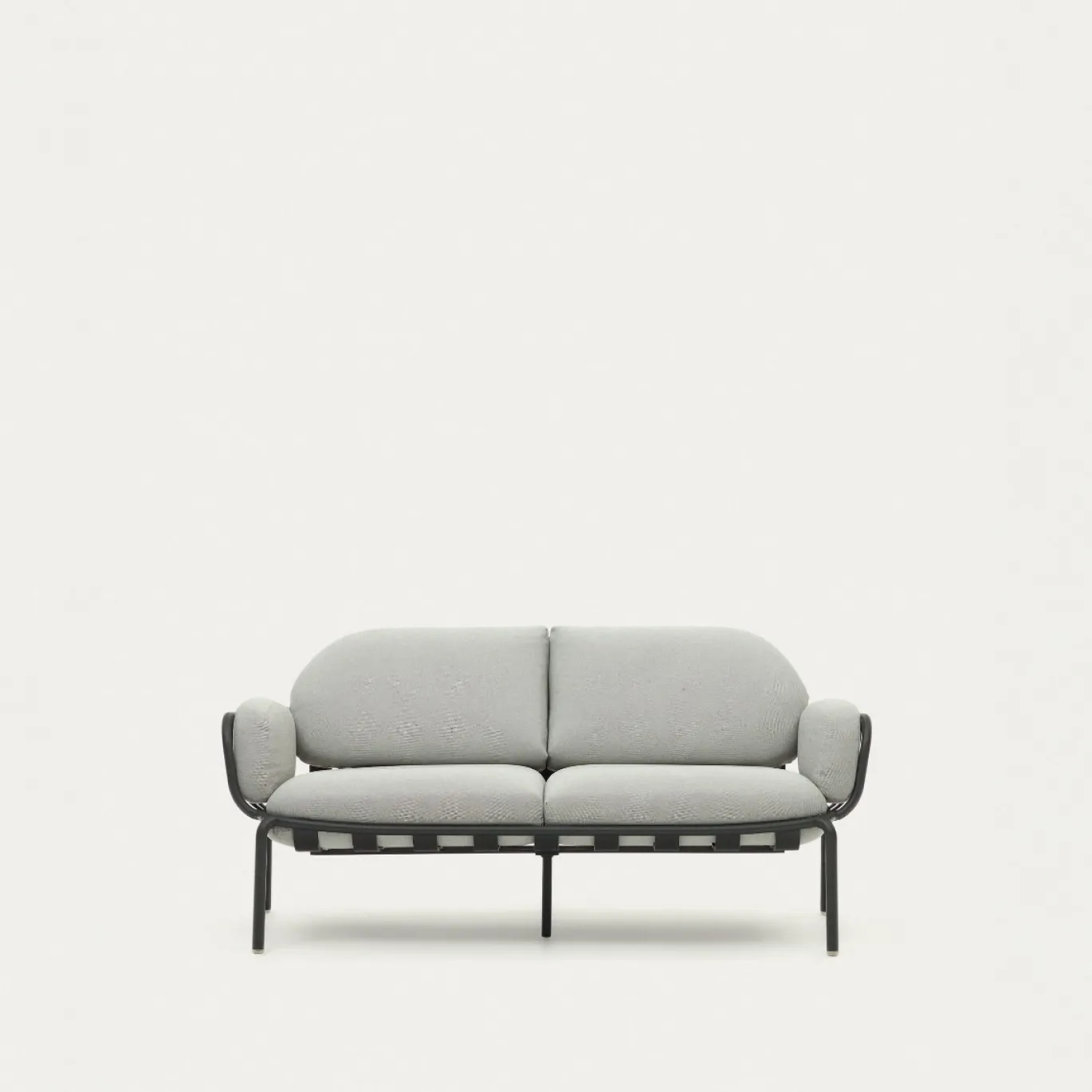 Kave Home Buitenbank Joncols 2-Zits Aluminium Grijs Gelakt 165cm