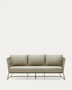 Kave Home Buitenbank Saconca 3-Zits Touw Groen 189cm