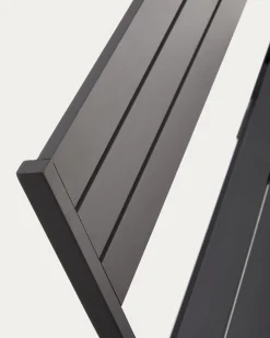 Kave Home Buitenbank Toretta Opvouwbaar Aluminium Donkergrijs
