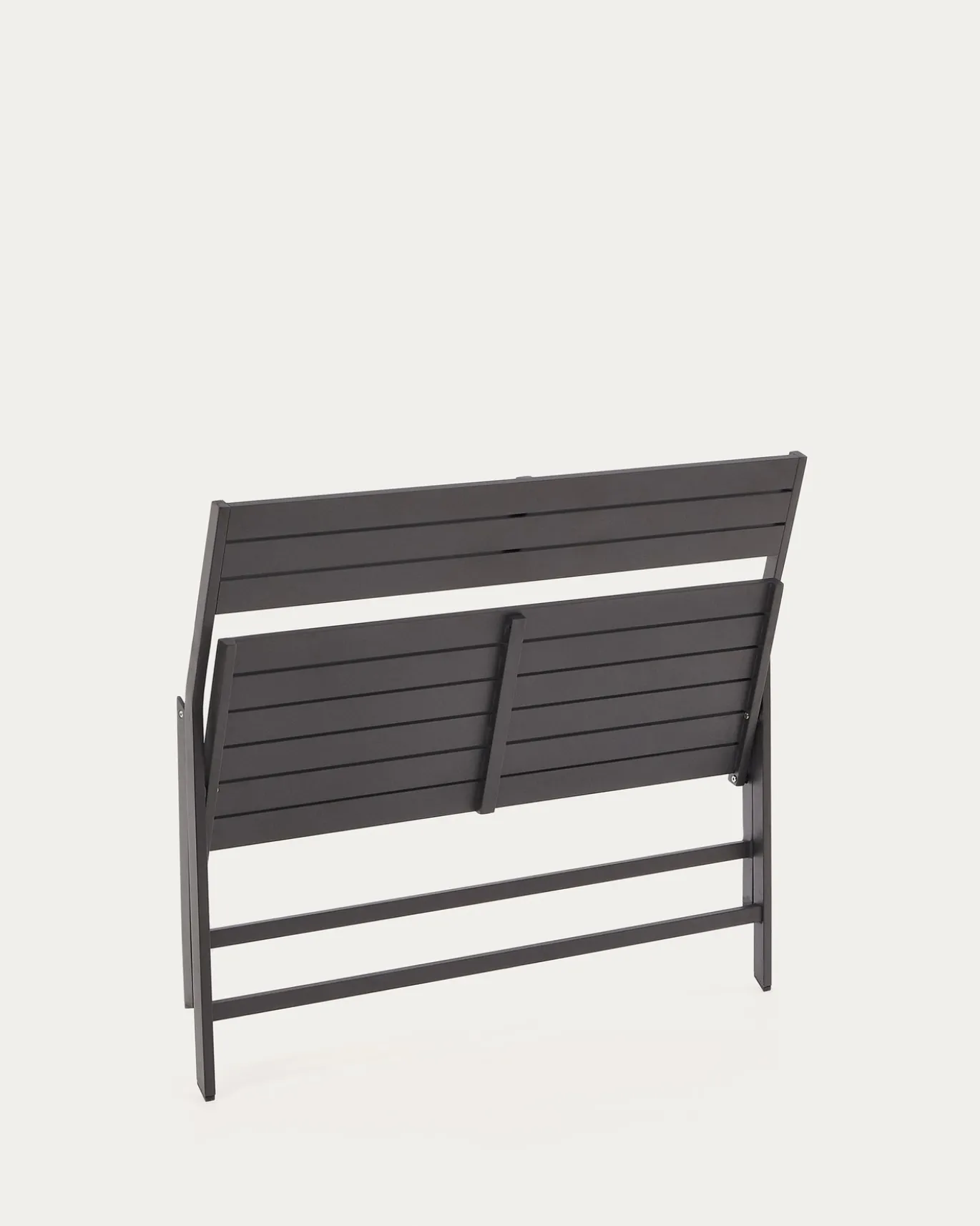 Kave Home Buitenbank Toretta Opvouwbaar Aluminium Donkergrijs